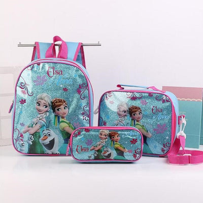 School bags Spider-Man and Disney Frozen Elsa Princess School bag