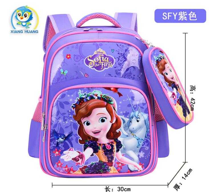 Bag Disney Frozen Elsa Anna Cartoon Primary Students Schoolbag