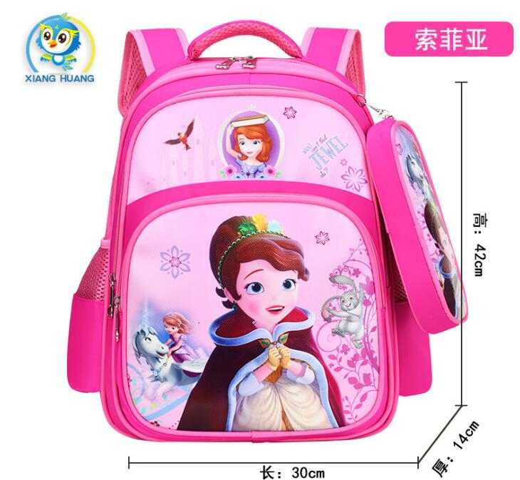 Bag Disney Frozen Elsa Anna Cartoon Primary Students Schoolbag