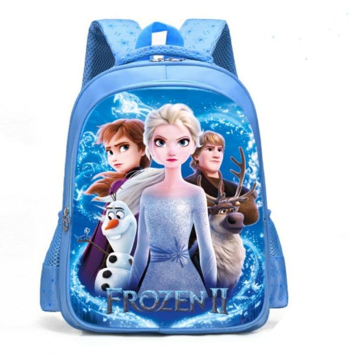 Bag Cute primary school bag Disney cartoon schoolbag Frozen elsa Anna