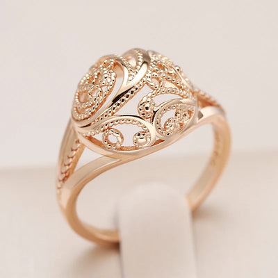 Gold-colored rings