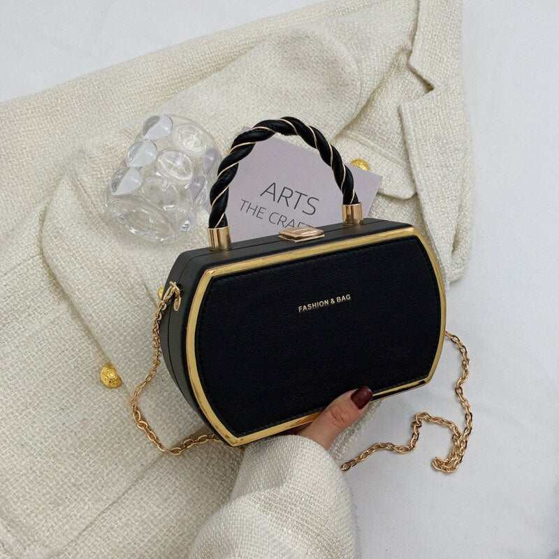 Handbags Fashion Luxury High Quality PU Leather Chain Female Crossbody