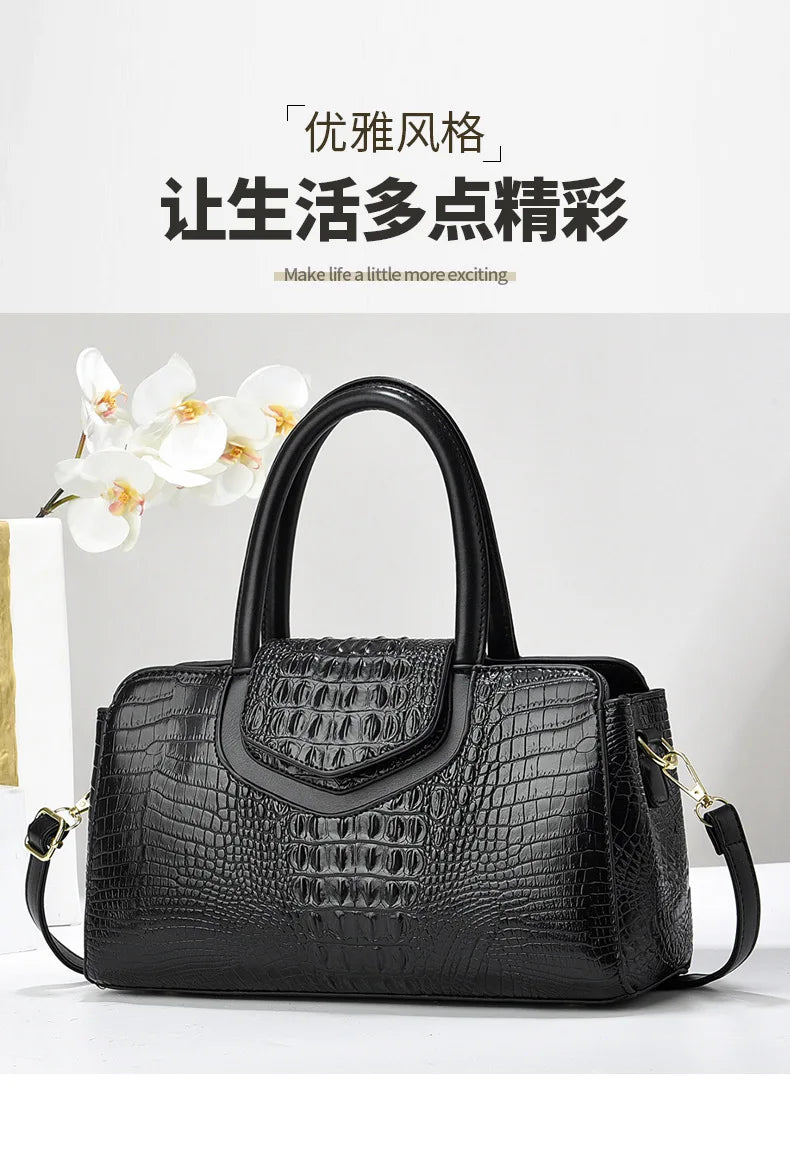 New Crocodile Pattern Handbag