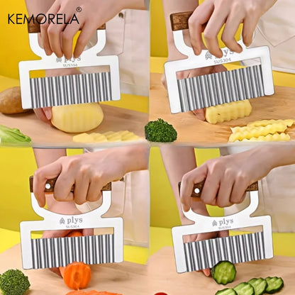 Stainless Steel Wavy Vegetable Slicer