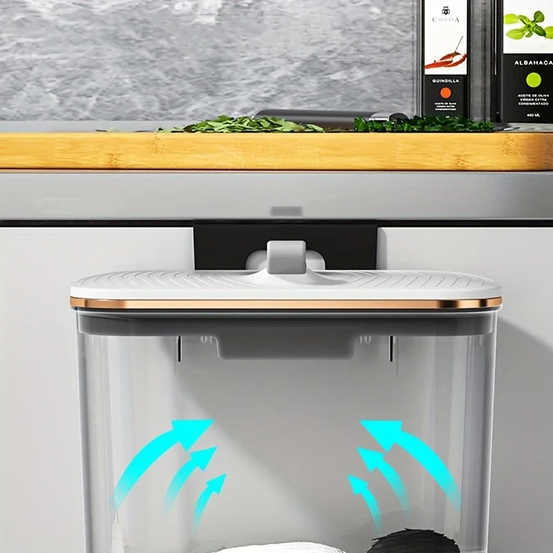 Hanging Kitchen Waste Bin with Lid