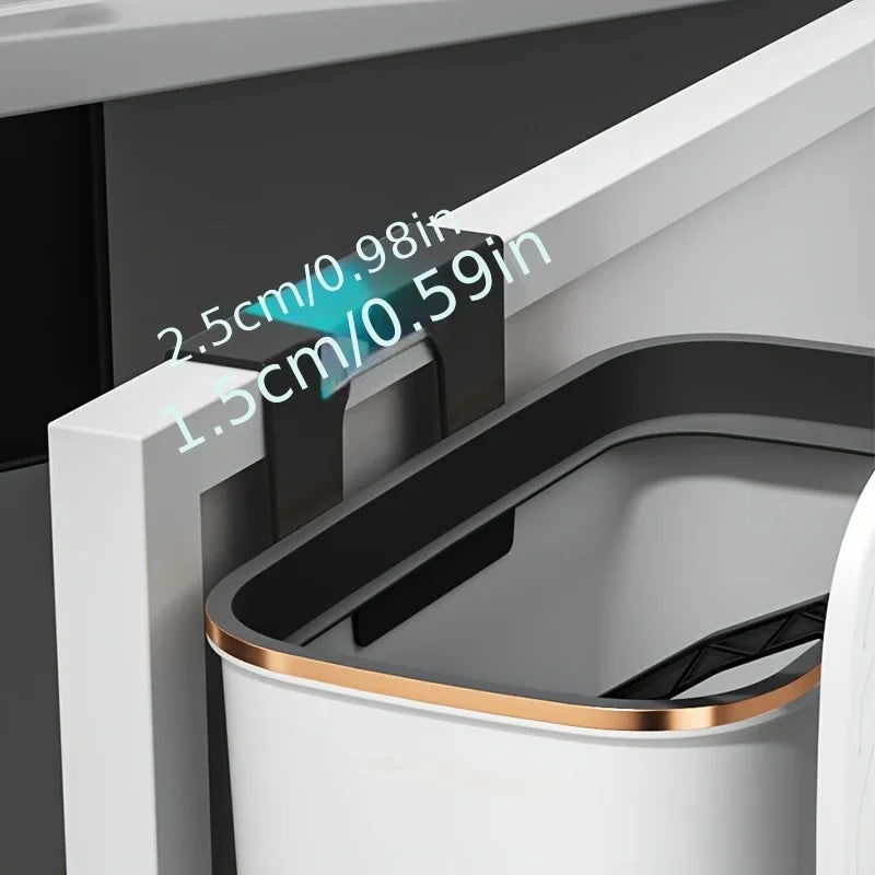 Hanging Kitchen Waste Bin with Lid
