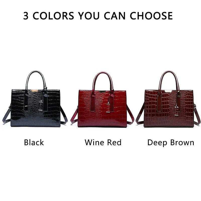 Handbags , Crocodile Print Women Handbags       