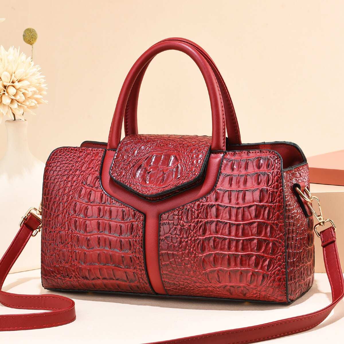 handbag New Fashion Crocodile Pattern Handbag