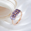 Hot Shiny Purple Bride Wedding Rings