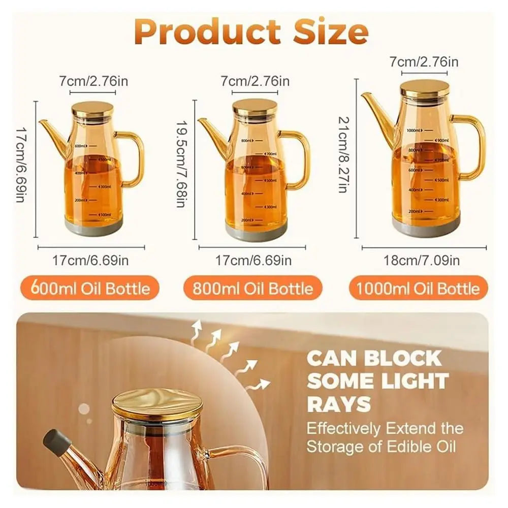 Glass Oil Dispenser Bottle