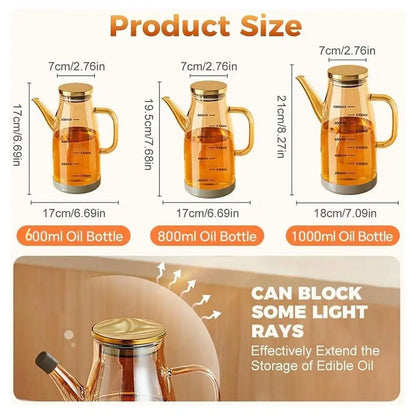 Glass Oil Dispenser Bottle