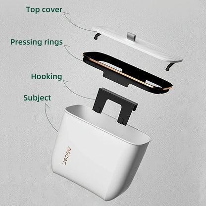 Hanging Kitchen Waste Bin with Lid