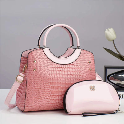 handbags large capacity crocodile patterned handbags nice high quality