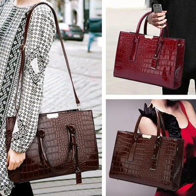 Handbags , Crocodile Print Women Handbags