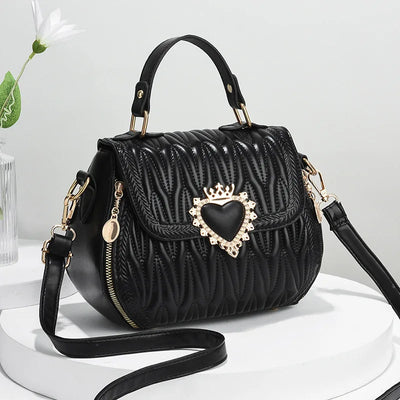 Fashion Lock Shoulder Square Women Handbags