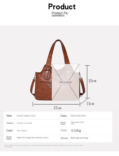 PU Top-Handle Bags Zipper Women's Bags on Sale 2024 High Quality Solid Shoulder Bags Sewing Thread Saddle Handbag Bolso