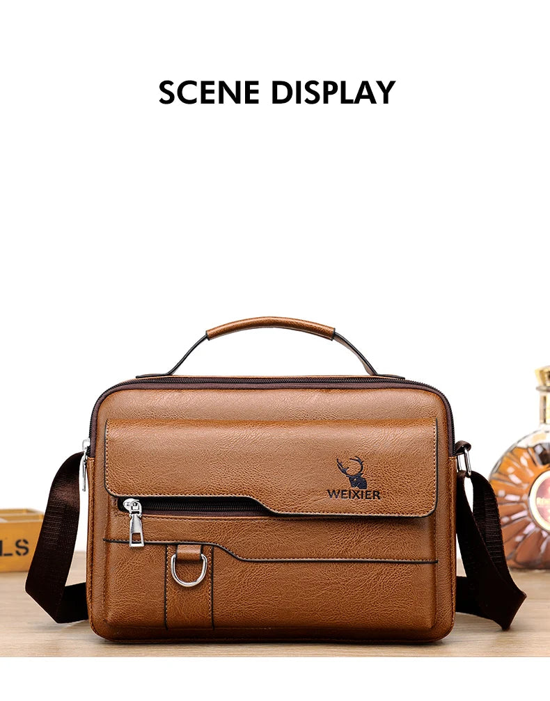 Leather Bag, Men's Handbag Vintage Messenger