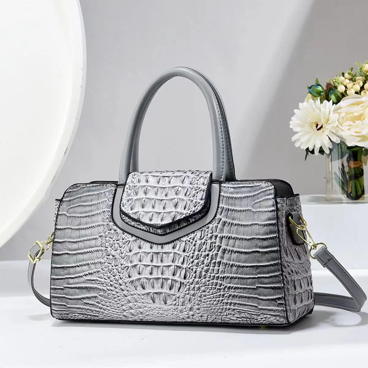 New Crocodile Pattern Handbag