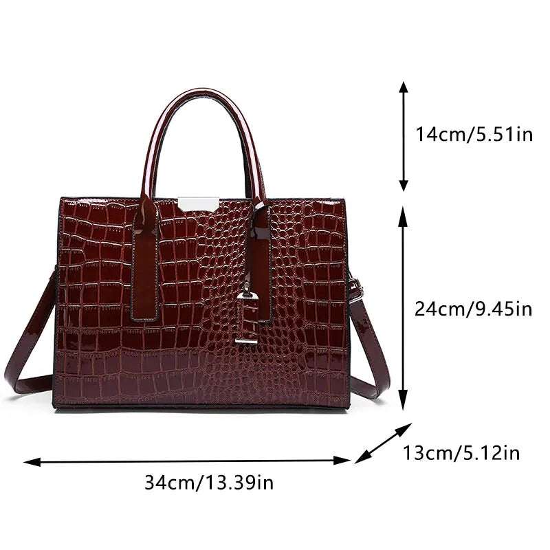 Handbags , Crocodile Print Women Handbags       