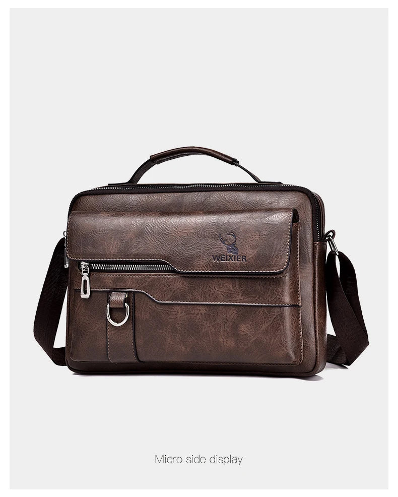 Leather Bag, Men's Handbag Vintage Messenger