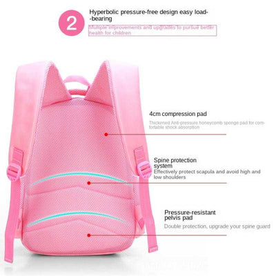 Bag Cute Pink School Backpack