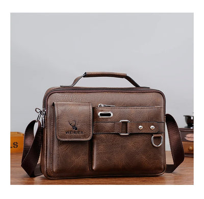 Shoulder Bag Men Crossbody Bags PU Leather Handbag