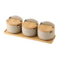 Ceramic Seasoning Jar with Bamboo Lid