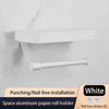 Aluminum Wall Mounted Toilet Paper Roll Holder with decorstorage shelf