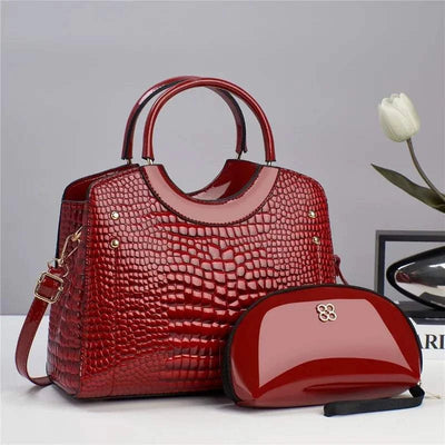 Handbag Large Capacity Crocodile Patterned Bag Quality