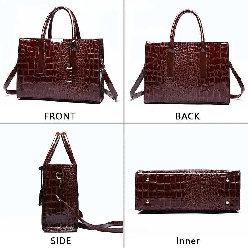 Handbags , Crocodile Print Women Handbags       