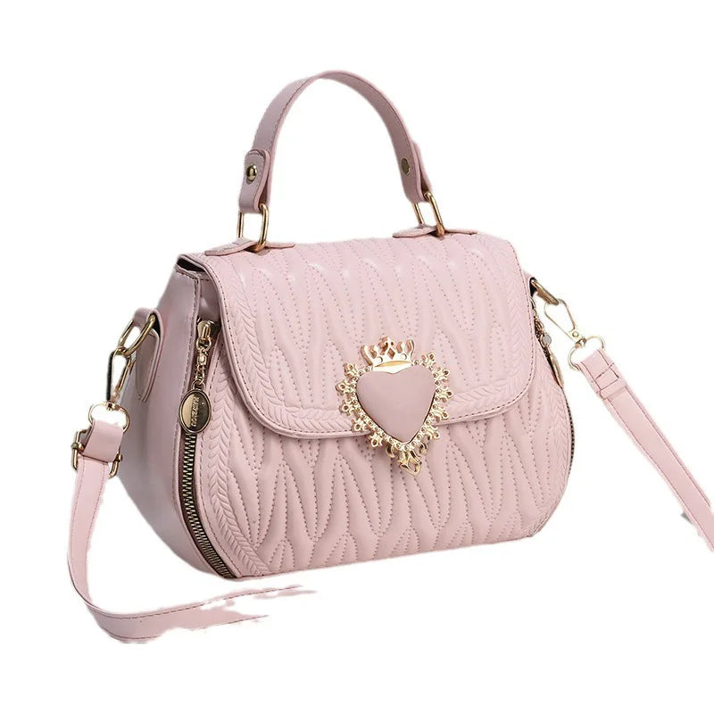 Fashion Lock Shoulder Square Women Handbags