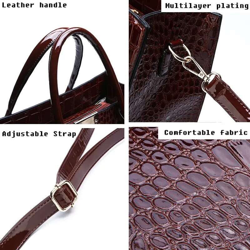 Handbags , Crocodile Print Women Handbags       