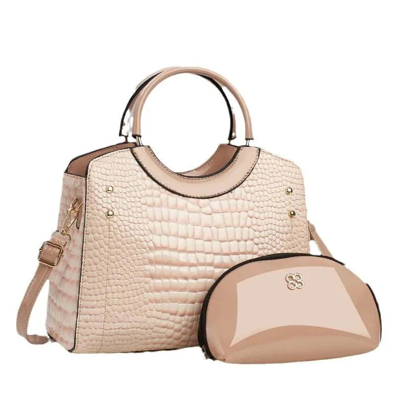 handbags large capacity crocodile patterned handbags nice high quality