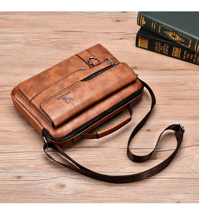 Leather Bag, Men's Handbag Vintage Messenger