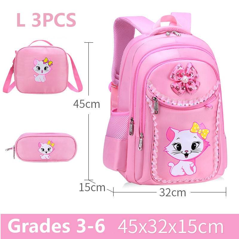 Bag Cute Pink School Backpack