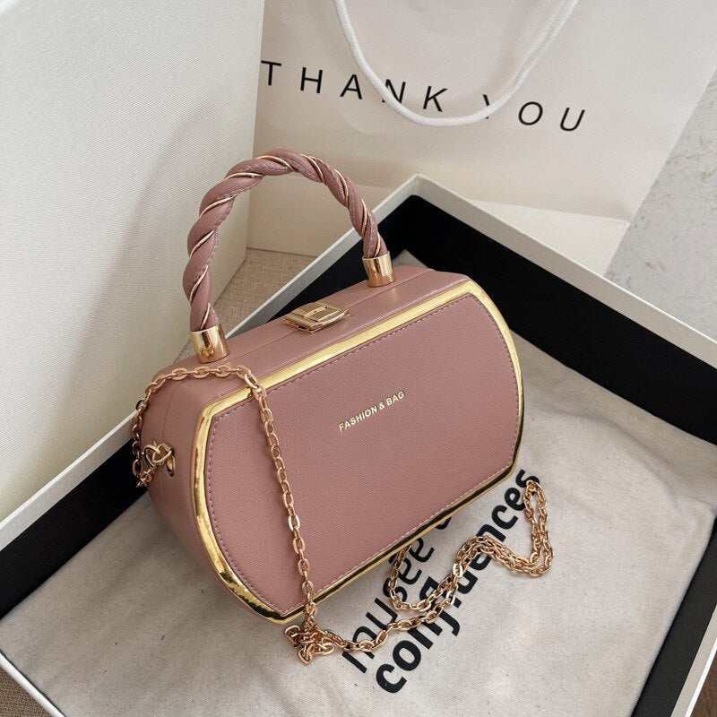 Handbags Fashion Luxury High Quality PU Leather Chain Female Crossbody