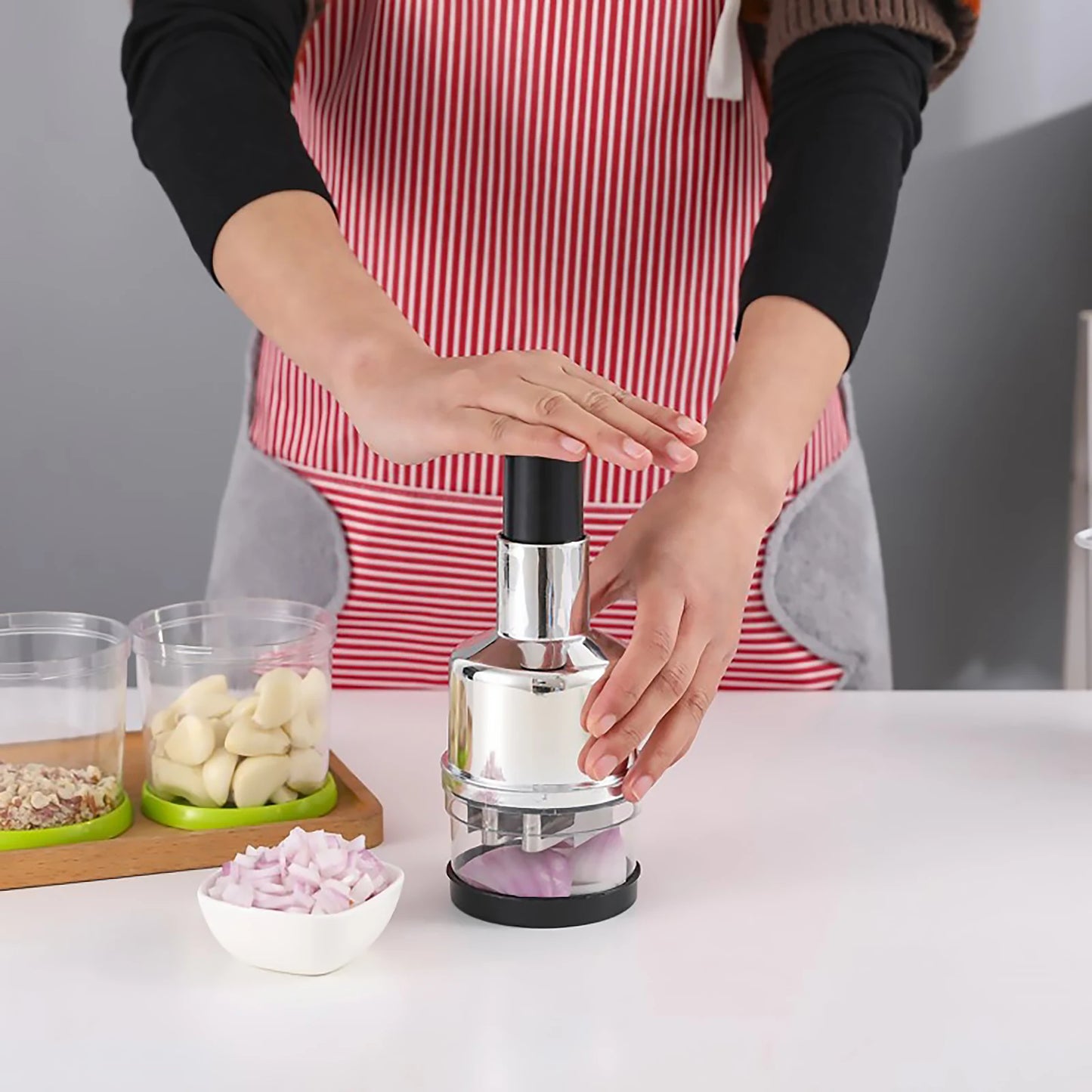Manual Stainless Steel Food Chopper