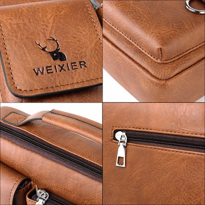 Shoulder Bag Men Crossbody Bags PU Leather Handbag