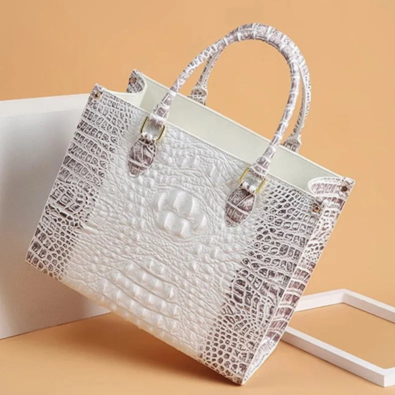 Luxury Fashion Crocodile Leather Women's Handbags