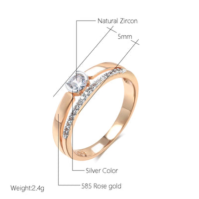 Luxury Natural Zircon Rings