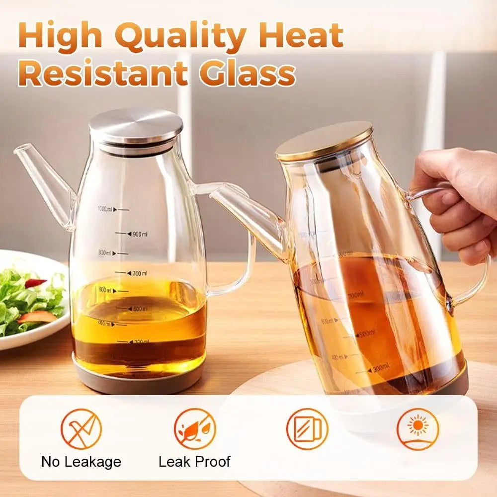 Glass Oil Dispenser Bottle