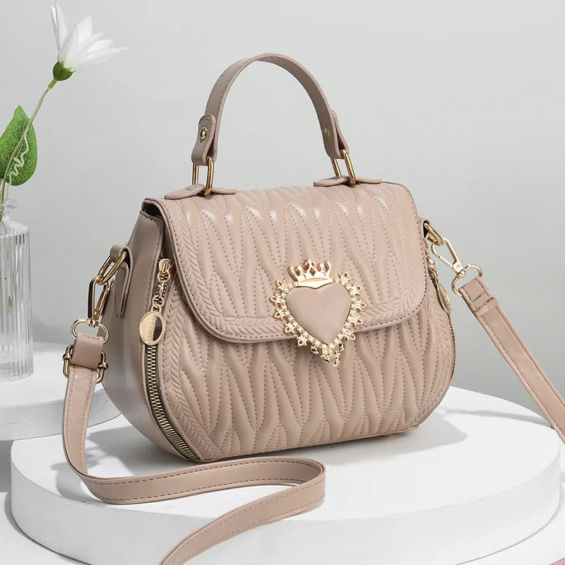 Fashion Lock Shoulder Square Women Handbags