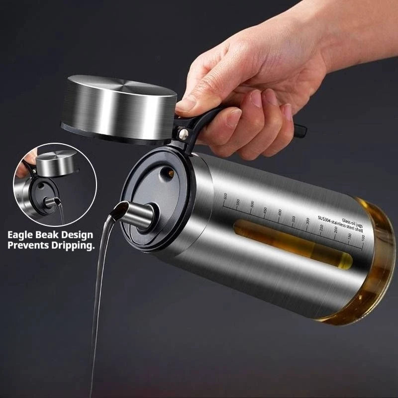Glass Oil & Condiment Bottle