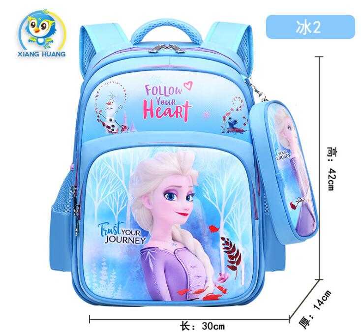 Bag Disney Frozen Elsa Anna Cartoon Primary Students Schoolbag