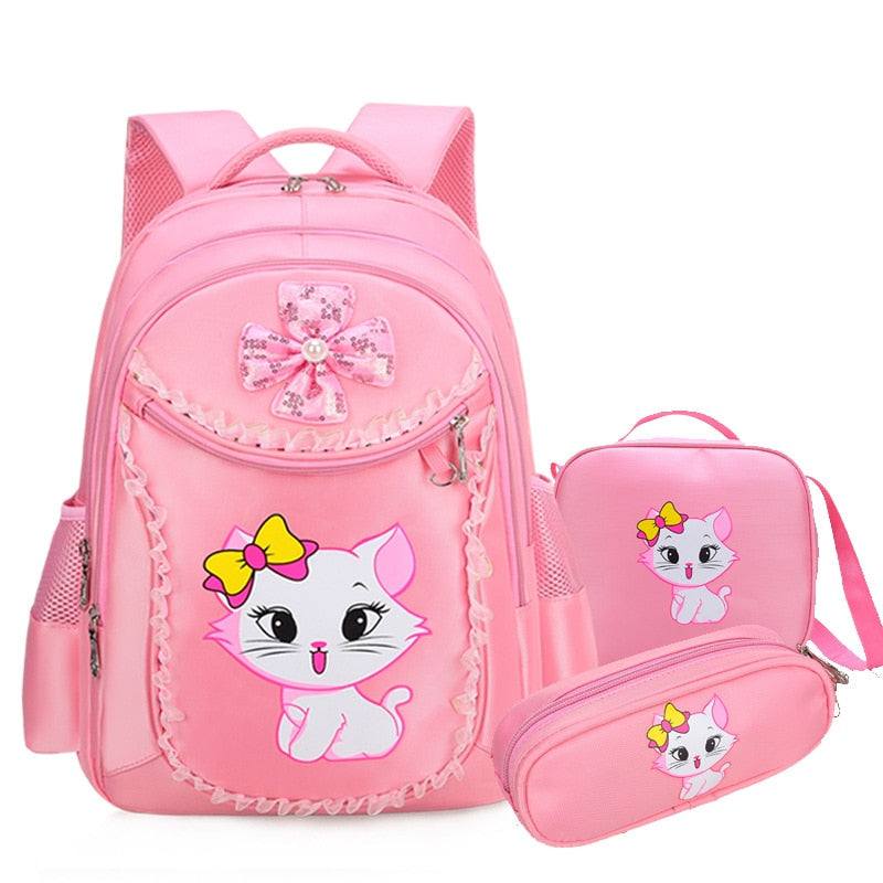 Bag Cute Pink School Backpack