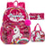 Transparent Bag Backpack with Lunch Bag and Pencil Case boys and Girls